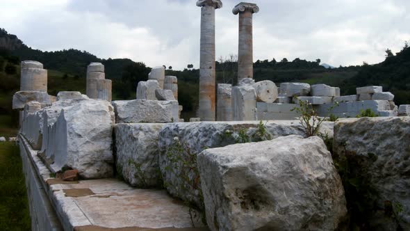 Temple Of Artemis At Sardes Lydia Ancient Historical City In Salihli Manisa Turkey 9