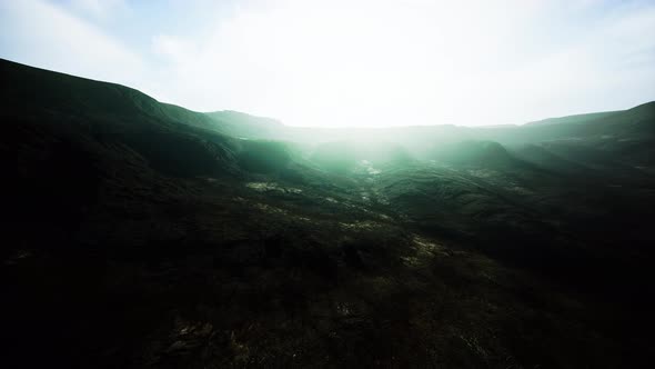 View of the Himalayan Peak in Deep Fog