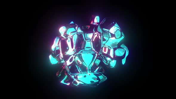 Liquid Glass Shape Abstract Looped Animation alt