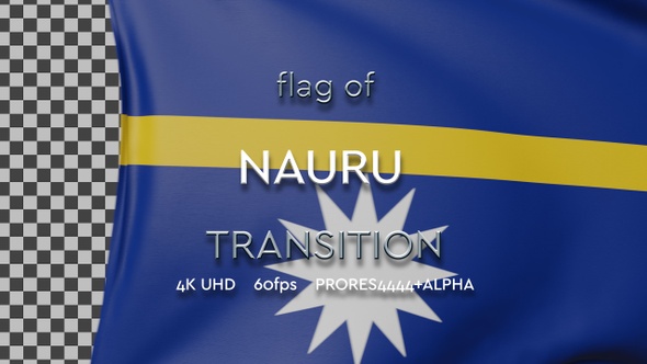 Flag of Nauru transition | UHD | 60fps alt