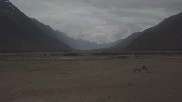 Scenic valley in Fjordland