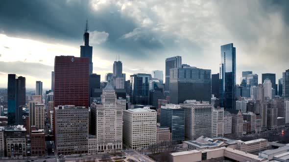Downtown Chicago During Corona Virus Outbreak Eight