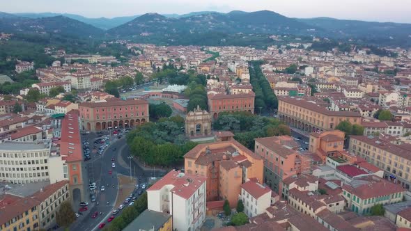 Aerial Drone Footage Video - Panoramic View of Florence