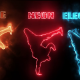 Glowing Breack Dancer Silhouette - VideoHive Item for Sale