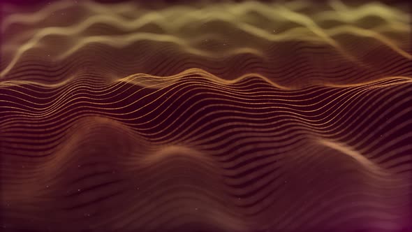 Abstract Wavy Dot Particles Background