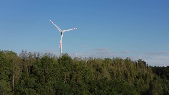 Wind Farm on a Hill Reveal