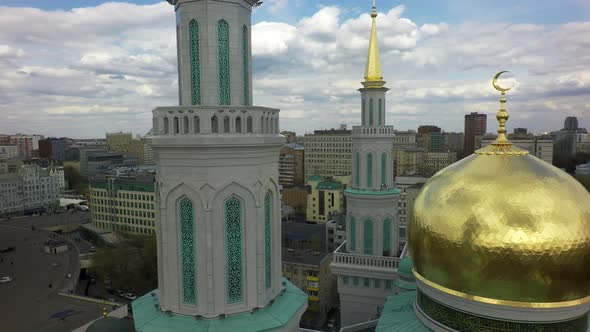 Moscow Cathedral Mosque, Aerial View alt