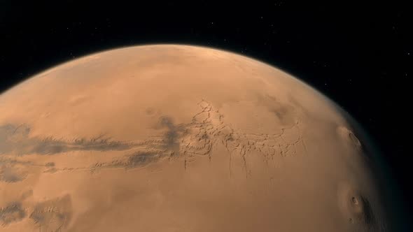 Space Background - Valles Marineris in Mars