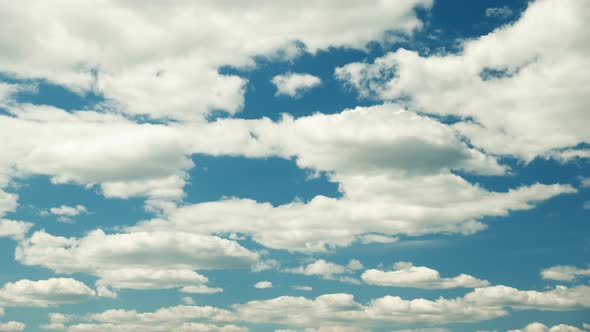 Cloudy Sky With Fluffy Clouds