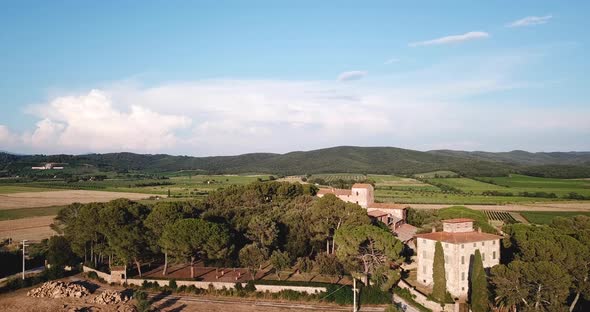 Aerial View of the Farm and an Old Villa