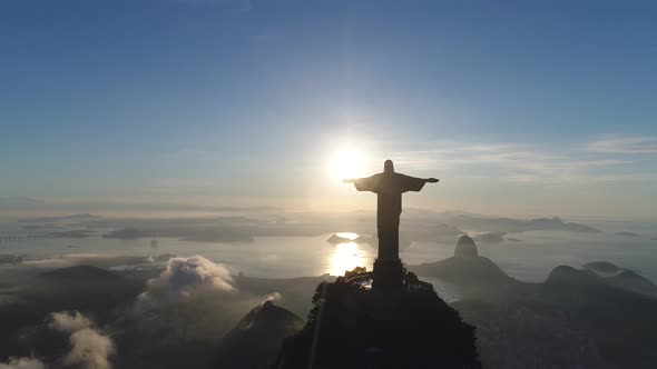 A pan with Christ the Redeemer, Rio de janeiro - Brazil