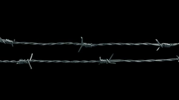 Passing Barbed Wire Side View