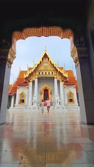 Wat Benchamabophit the Marble Temple the Royal Temple in Capital City Bangkok Thailand