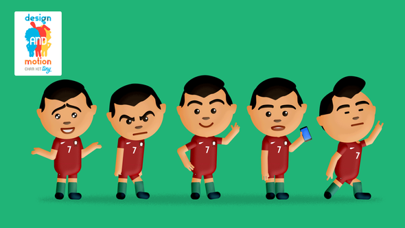 D&M Character Kit Tiny: Soccer Player Portugal