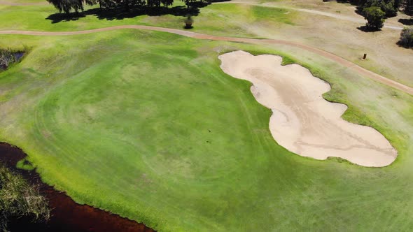 Aerial View of a Golf Course