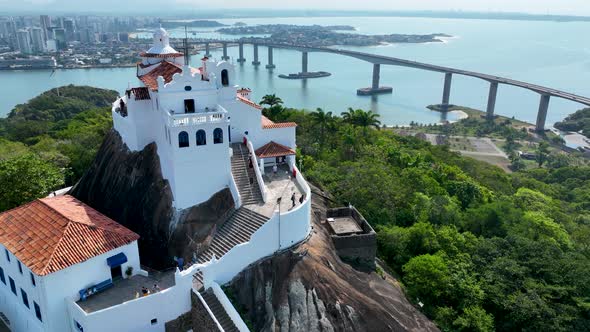 Penha Convent Church at Vila Vellha Vitória  Espírito Santo Brazil.