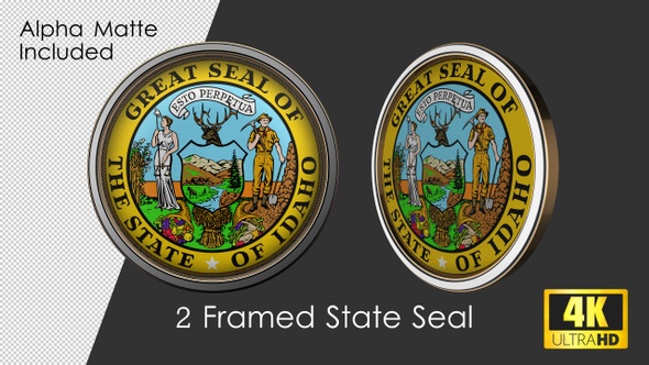 Framed Seal Of Idaho State