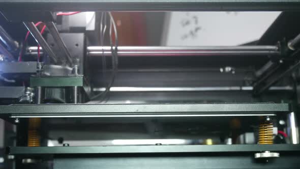 Advanced 3D Printer Prints Plastic Part