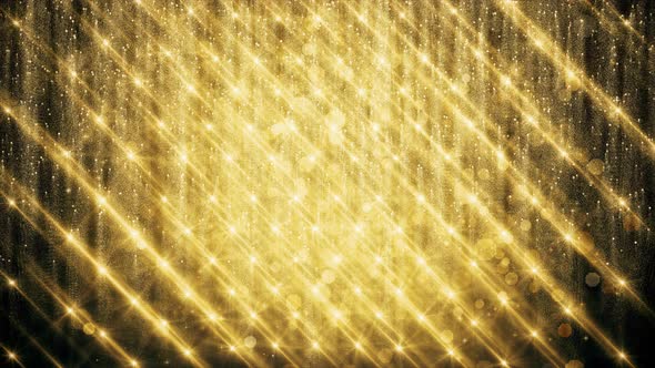 Gold Glitter And Reflection Lights 03 4K alt