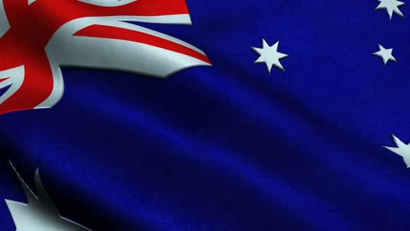Highly Detailed Flag Of Australia