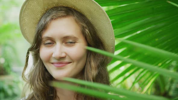 Portrait of a girl smiling