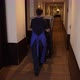 Cleaning Lady Driving Trolley Down Hotel Corridor - VideoHive Item for Sale
