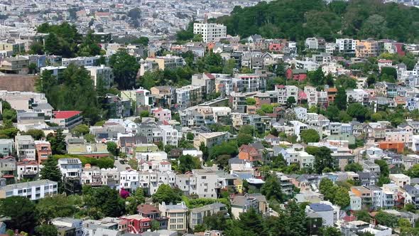  Shot of a Beautiful Cityscape on Pacific Heights.