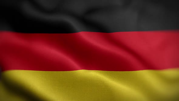 Germany Original Flag Textured Waving Front Background HD