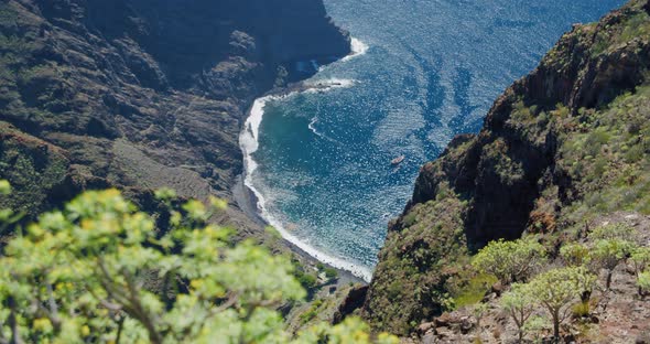 The End of Masca Gorge  Masca Beach  Playa De Masca Tenerife Canary Islands Spain