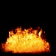 The flames burn and float like a real fire to be gradually extinguished Isolated by Alpha channel - VideoHive Item for Sale