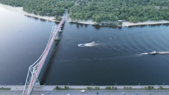 View of Kyiv From Above. Ukraine. Aerial View