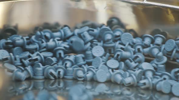 Production Line for Sealing Caps of Medical Vials and Ampoules After Filling the Medicine