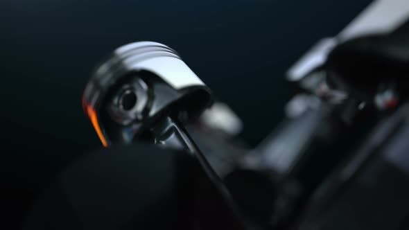 V8 Motor with Working Pistons and Crankshafts Inside Camera Fly Through alt