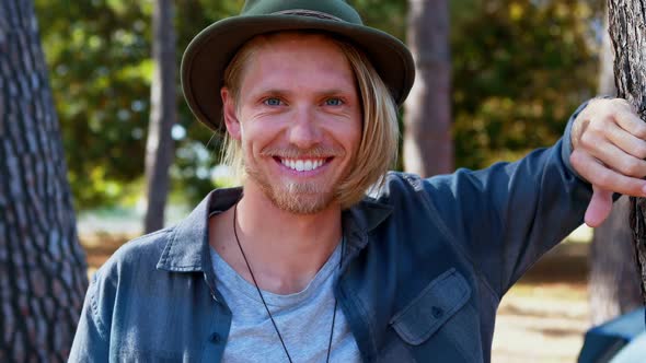 Portrait of smiling man