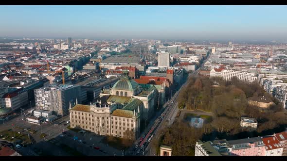 Beautiful Munich Panoramic Architecture in Bavaria Germany