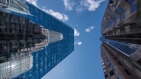 Skyscrapers In The Finance City Center