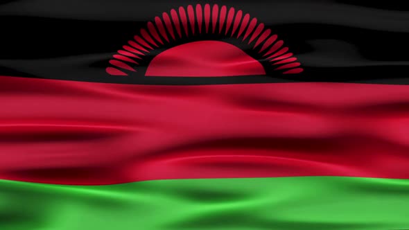 Malawi Flag Waving