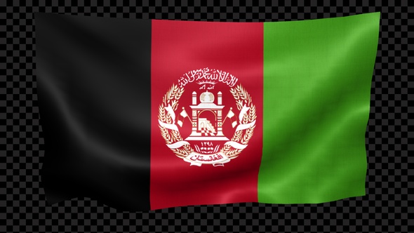 Afghanistan Flag Waving Looped