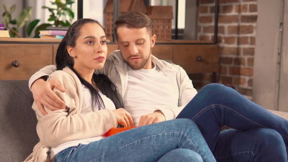 Couple Watch Movies at Their Cozy Apartment