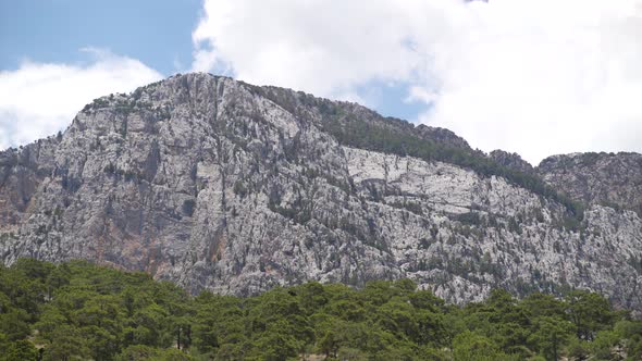 Panorama of Mountain Rocks