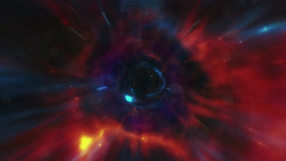 Male Eye Zoom to Wormhole