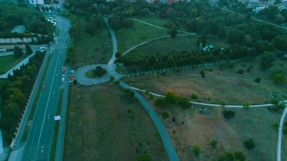 Aerial clip of Bucharest, Romania by DJI Phantom4pro.