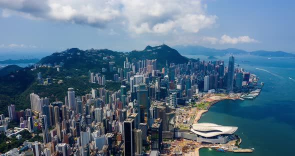 Hong Kong city from top