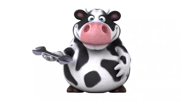 Fun cow - 3D Animation with alpha alt
