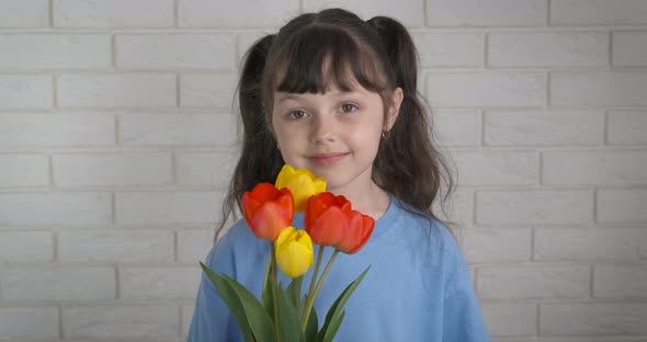 Child with Flowers