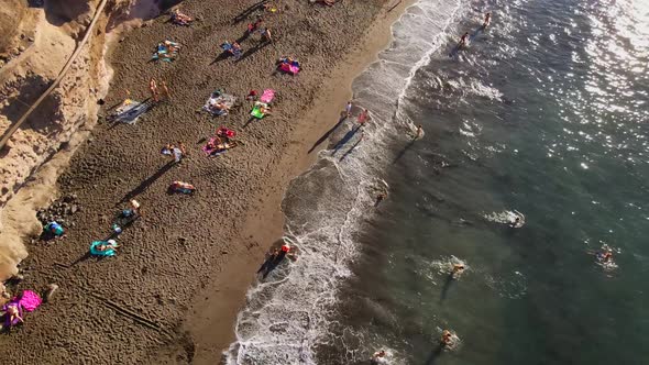 Playa de los Guíos in Tenerife, Spain