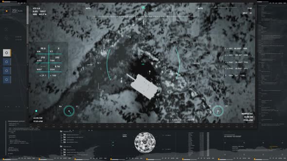 Future War Weapon System Tracking Enemy Army Force Military Tank During Combat alt