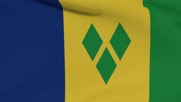 Flag Saint Vincent and the Grenadines Patriotism National Freedom Seamless Loop