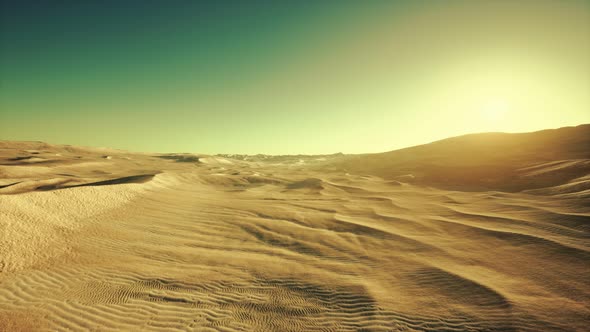 Beautiful Sand Dunes in the Sahara Desert