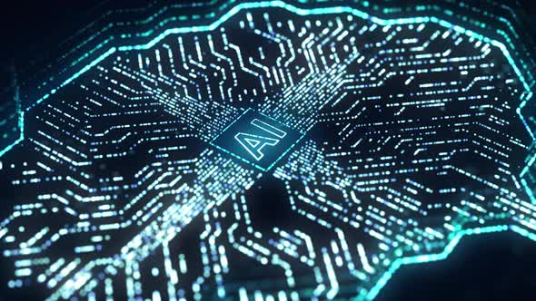 AI microprocessor transfer digital data through brain circuit computer